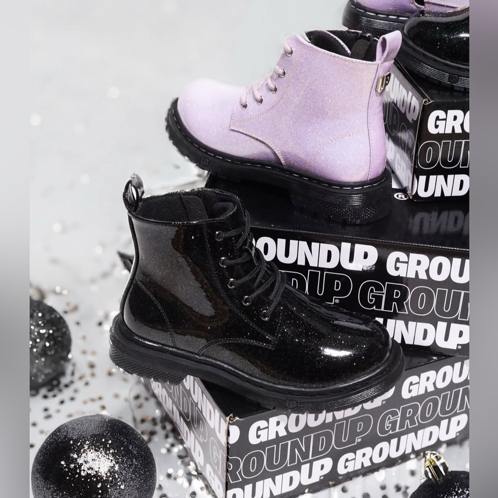 Kids Ankle Boots in black from Groundup in size 13. New in box